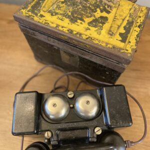 Alternative view of Mid Century Military Field Telephone