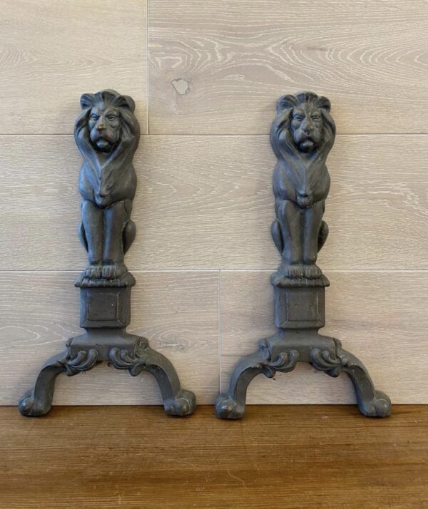 Pair of Victorian Style Decorative Firedog Fronts