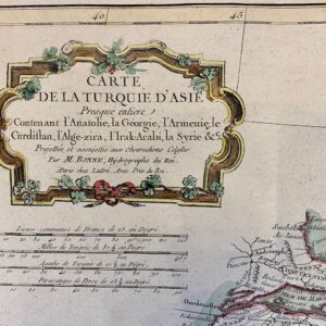 Alternative view of Vintage Middle East Chart Map