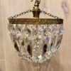 Early 20th Century French Glass Bag Chandelier