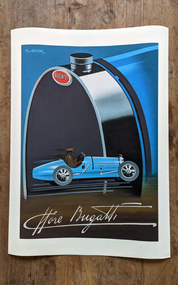 Art Deco Style 'Bugatti' Advertising Poster