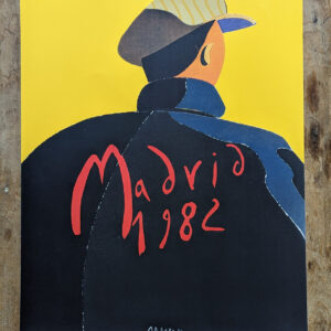 Vintage 80s Style Poster 'Madrid 1982' FIFA World Cup Poster