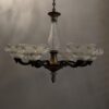 Early 20th Century French Glass Bag Chandelier