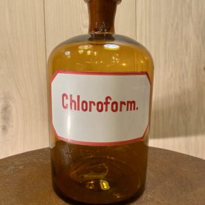 Mid Century Chloroform Apothecary Bottle