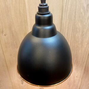 Alternative view of Contemporary Steel Pendant with Hammer Finish Copper