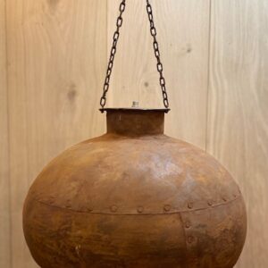 Rustic Style Hand Finished Metal Pendant