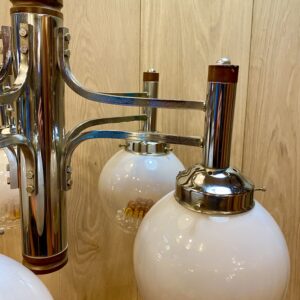 Alternative view of Mid Century Murano Style Chrome Pendant