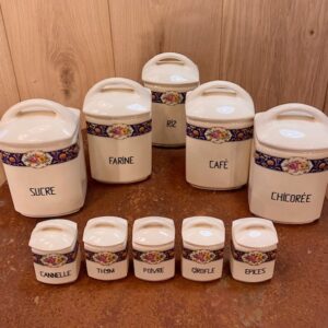 Vintage French Country Style Jar Set