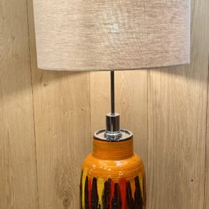 Mid Century Studio Pottery Glazed Lamp