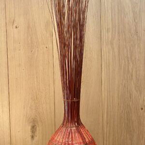 Alternative view of Mid Century Grass and Fabric Table Lamp