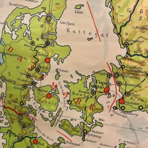Alternative view of Vintage Fabric Map of the Baltic Region
