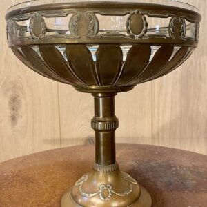 Period Brass and Cut Glass Chalis