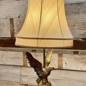 Regency Style Brass Eagle Lamp with Shade