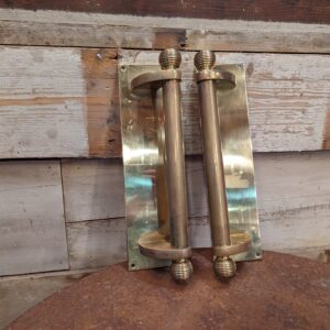 Pair of Edwardian Brass Door Pull Handles