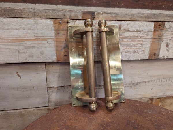 Pair of Edwardian Brass Door Pull Handles