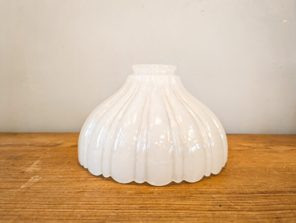 Victorian Vaseline Fluted Glass Shade