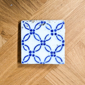 Vintage French 'Boulongne' Hand Painted Tiles