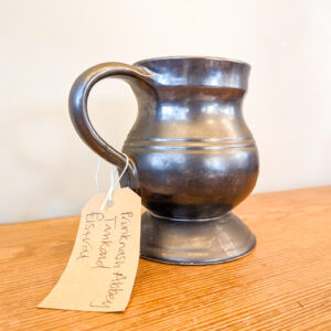 Alternative view of Mid Century Prinknash Abbey Tankard