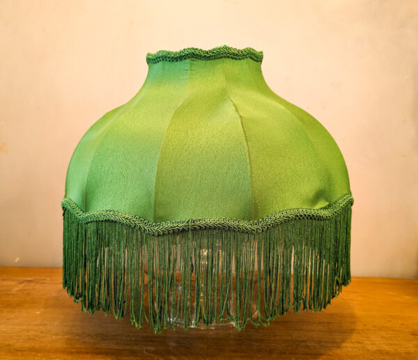 Victorian Style Emerald Fringed Shade