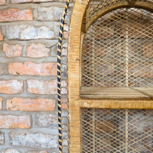Alternative view of Mid Century Style Bamboo Shelving Unit