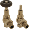 Kingsgrove 15mm Inlet Corner Thermostatic Radiator Valve (Satin Nickel)