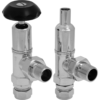 Telford 15mm Inlet Manual Radiator Valve (Satin Nickel)