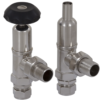 Towel Rail 15mm Inlet Manual Radiator Valve (Chrome)