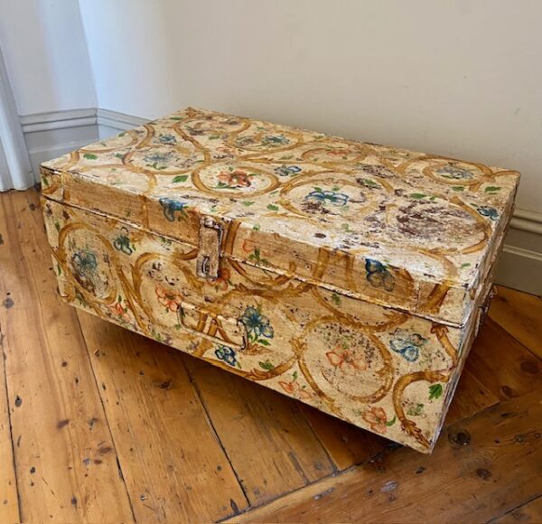 Vintage Hand-Painted Metal chest