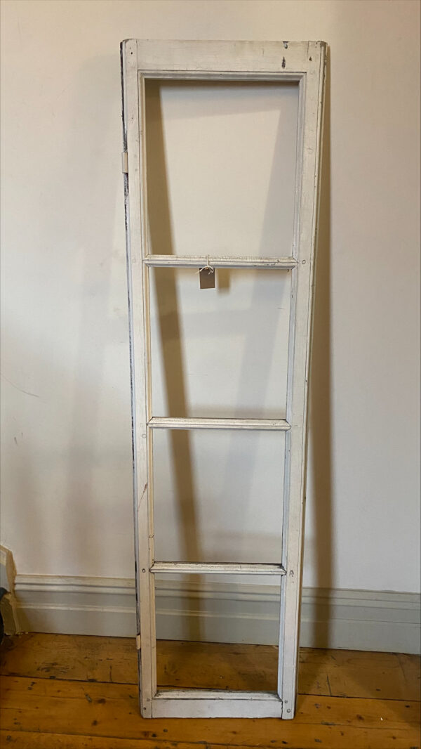 Antique Painted French Wood Window Frame