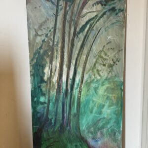 Sven Berlin Painting Titled ‘Tall Grass’ On Large Board