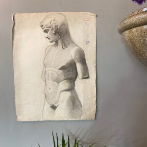 Early 19th Century French Art School Life Drawings And Sketches