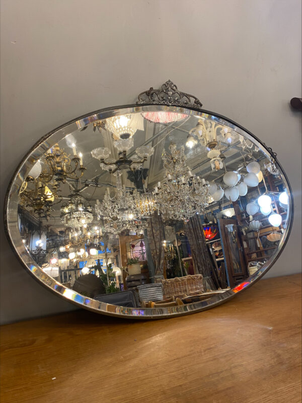 Early 20th Century Oval Mirror
