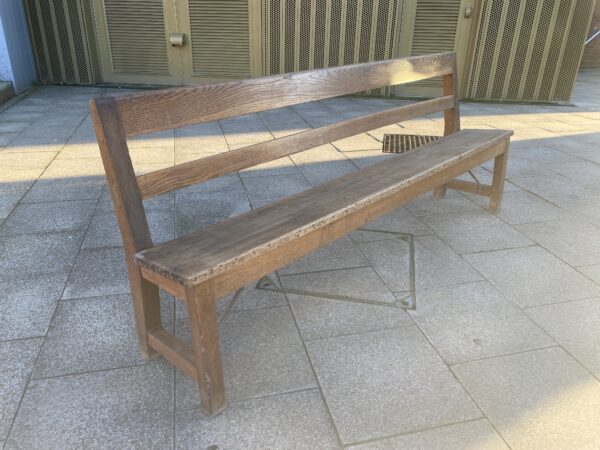 Early 20th Century Oak Dining Bench