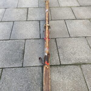 Vintage Wooden Ski's & Poles From The Tyrol