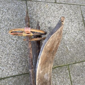 Alternative view of Vintage Wooden Ski's & Poles From The Tyrol