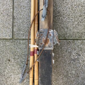 Alternative view of Vintage Wooden Ski's & Poles From The Tyrol