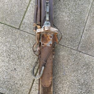 Alternative view of Vintage Wooden Ski's & Poles From The Tyrol