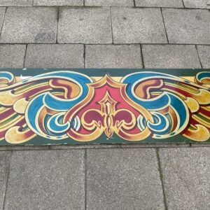 Vintage Original Fairground Decorative Wood Panel