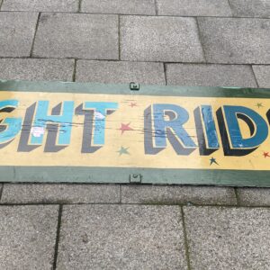 Alternative view of Vintage Original Fairground Decorative Wood Panel
