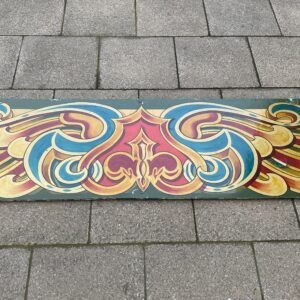 Vintage Original Fairground Decorative Wood Panel