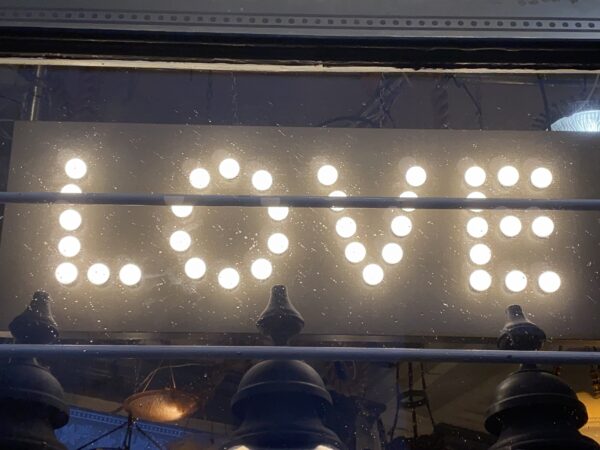 Contemporary Aluminium Sign Light 'Love'