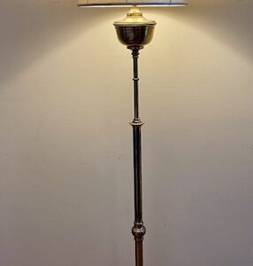 Edwardian Adjustable Standard Lamp With Lions Paw Base