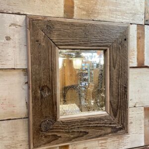 Vintage Mirror With Rustic Frame