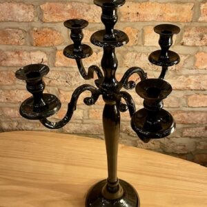 Alternative view of Contemporary Black 5 Arm Candelabra