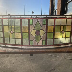 Victorian Style Leaded Glass Panel Large