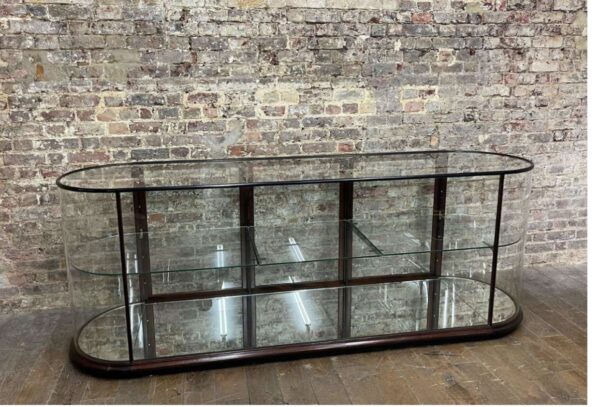 Victorian Style Glass & Mahogany Display Case