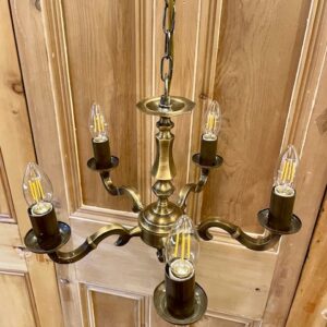 Alternative view of Edwardian Style Brass Pendant
