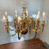 Flemish Style Antique Bronze Chandelier Flemish Style Antique Bronze Chandelier