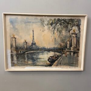 Framed Print of Painting ‘Eiffel Tower’