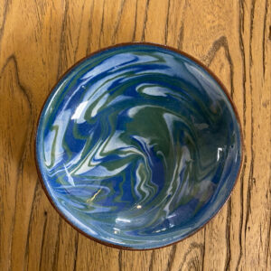 Vintage 'Wetheriggs' Marbled Glaze Trinket Dish